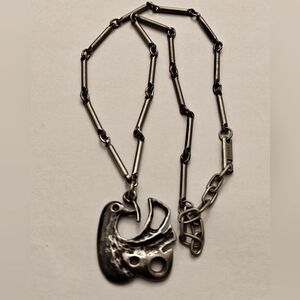 Vintage Guy Vidal Dove Bird Pendant Necklace